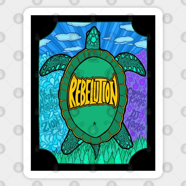 Rebelution Turtle Magnet by hannahalras